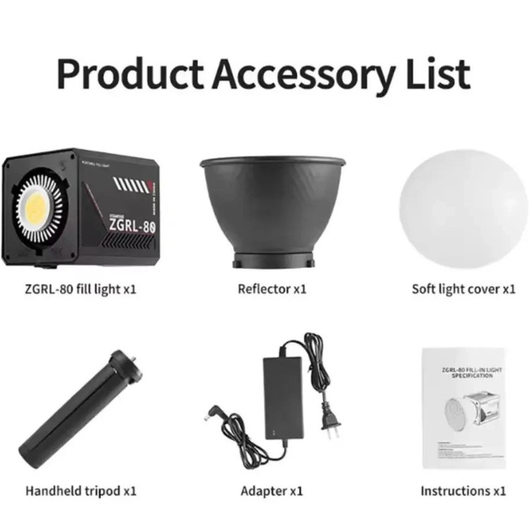 ویدئو لایت کینگ پاور King power ZGRL-80 video light